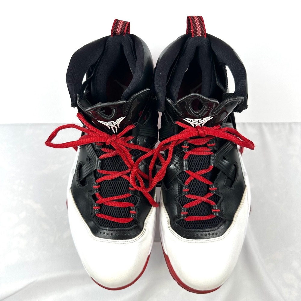 Nike Air Jordan Melo M9 Bred Black Gym Red White 2013 551879-001 Men's Size 10.5